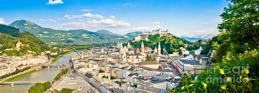 Salzburg Panorama #1 Photograph by JR Photography