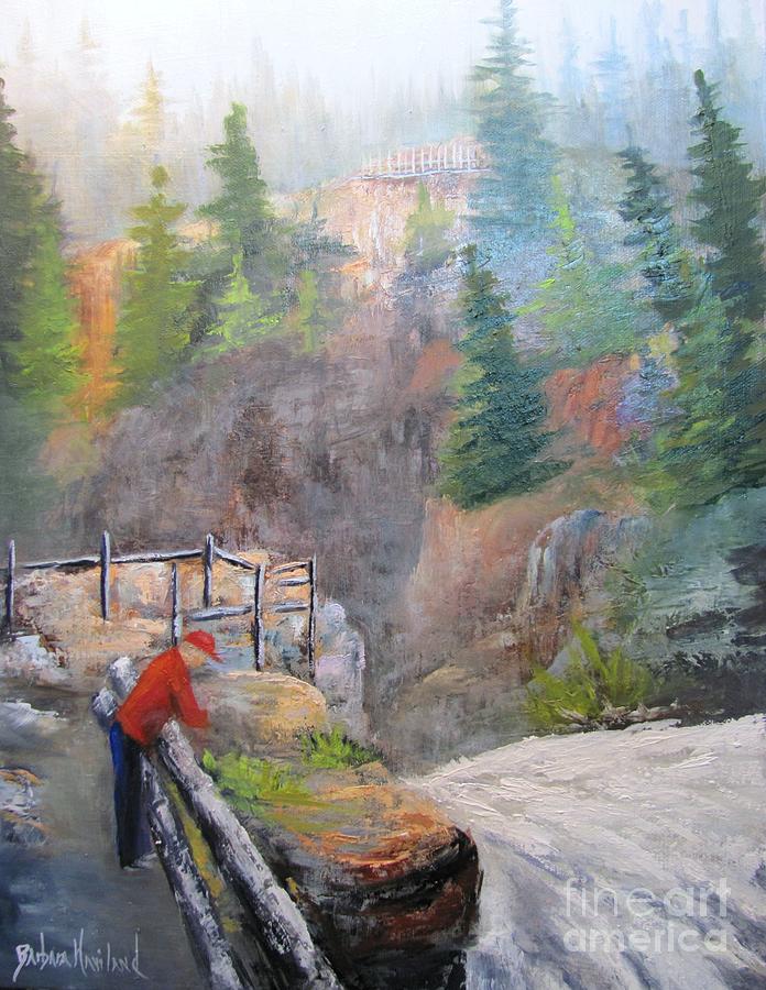 Sam At YellowStone National Park Painting by Barbara Haviland