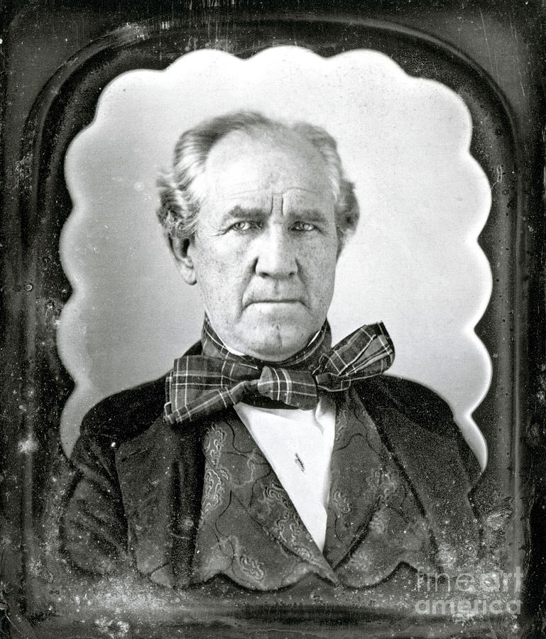 Sam Houston, American Politician Photograph by Photo Researchers