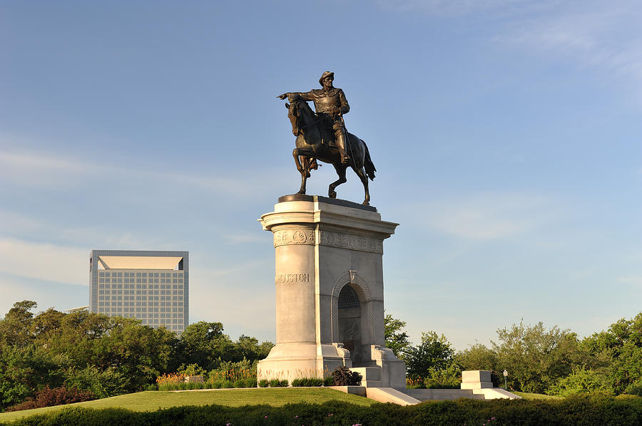 Sam Houston Statue in Hermann Park Photograph by Aimintang