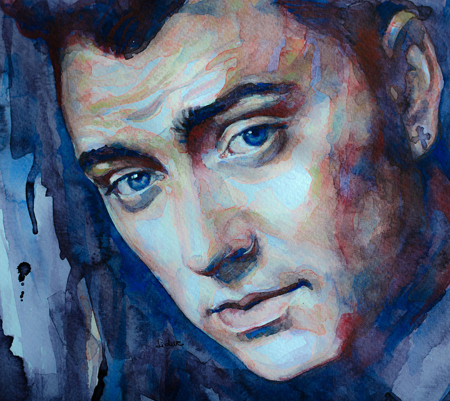 Sam Smith in watercolor Painting by Laur Iduc
