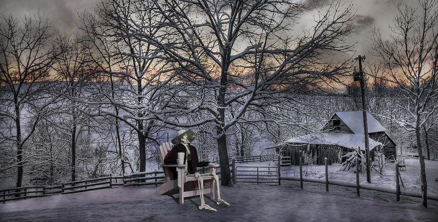 Sam Visits Winter Wonderland Digital Art