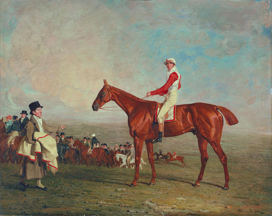Horse Painting - Sam With Sam Chifney, Jr., Up, 1818 by Benjamin Marshall