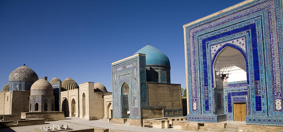 Samarkand, The avenue of tombs-Shahr-I-Zindah Photograph by WorldWideImages