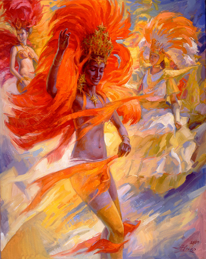 Samba carnival Painting by Serguei Zlenko