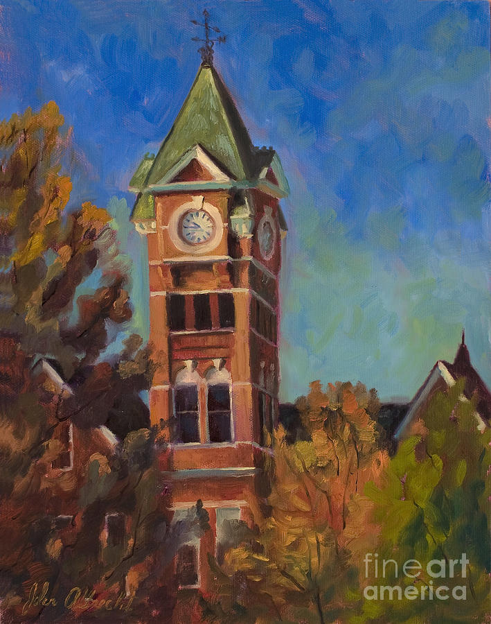 Auburn University Painting - Samford Hall by John Albrecht
