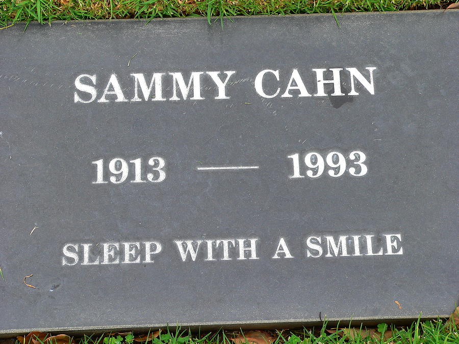 Sammy Cahn Grave Photograph by Jeff Lowe