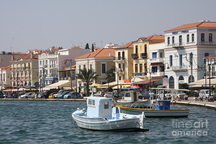 Samos Harbor Front Photograph by Christiane Schulze Art And Photography