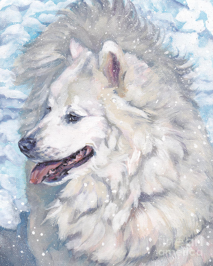 Samoyed Painting by Lee Ann Shepard
