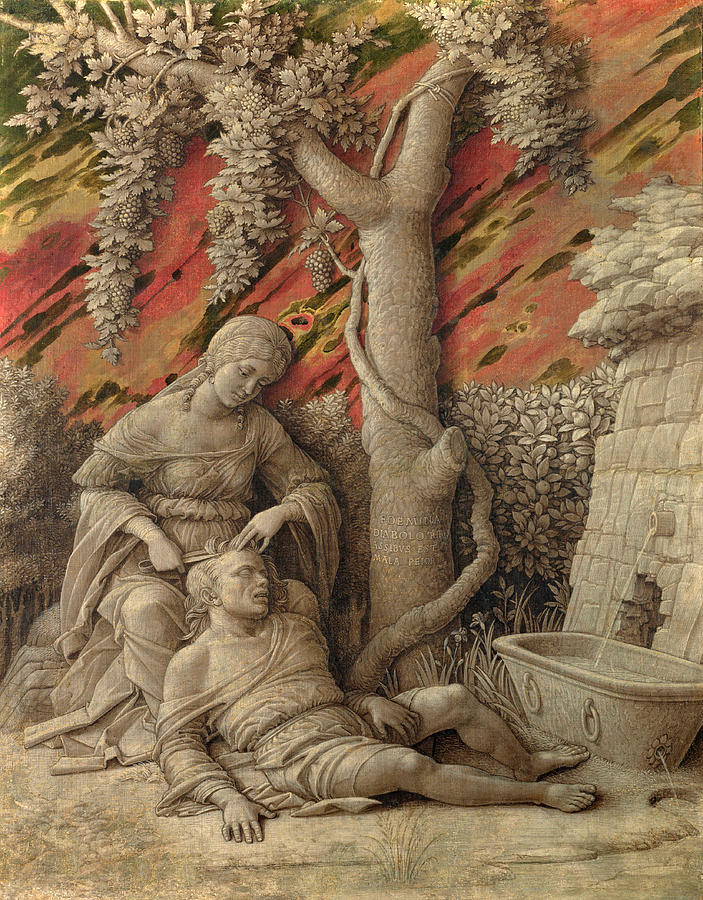 Samson and Delilah Painting by Andrea Mantegna
