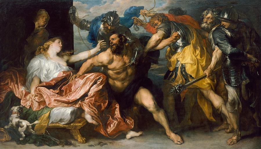 Portrait Painting - Samson and Delilah by Anthony van Dyck