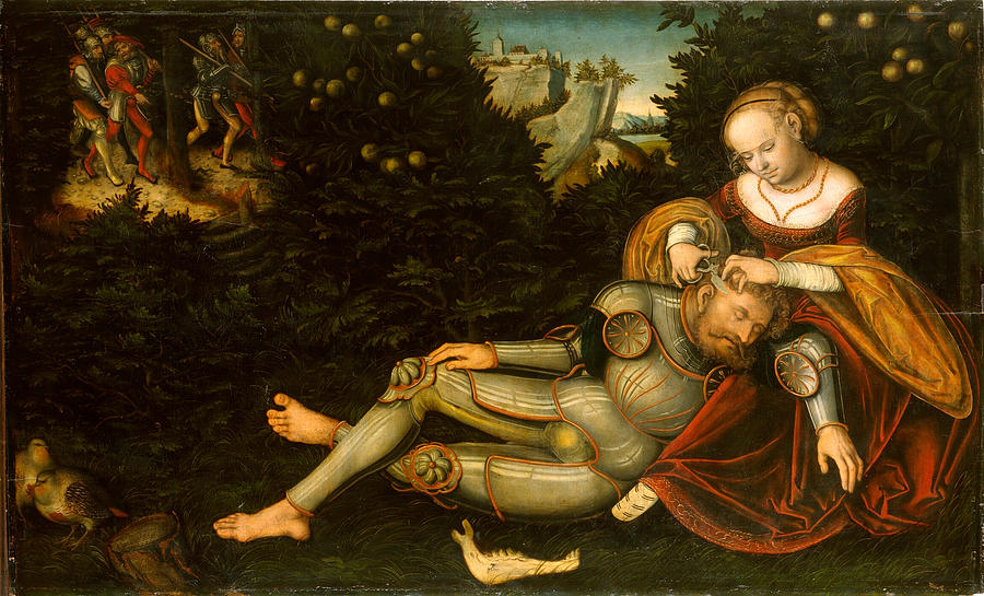 Samson and Delilah Painting by Lucas Cranach the Younger