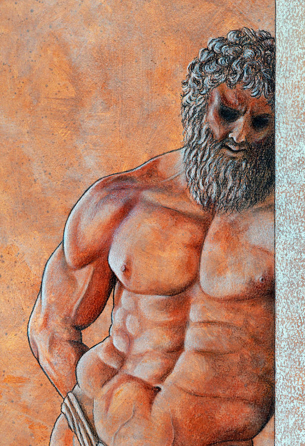 Samson Drawing by David Clode