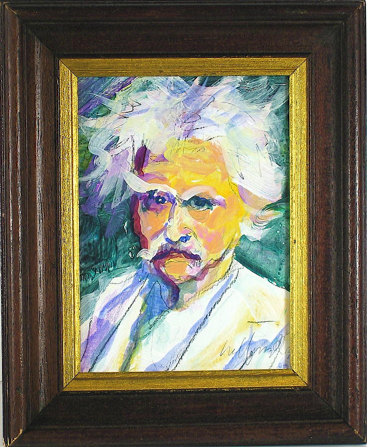 Samuel Langhorne Clemens Painting by Les Leffingwell
