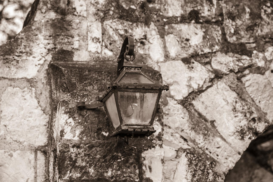 San Antonio Alamo Light Photograph by John McGraw