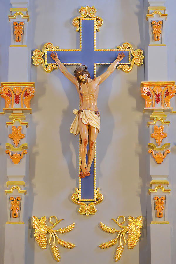 San Antonio - Crucifix Mission San Jose Photograph by Alexandra Till