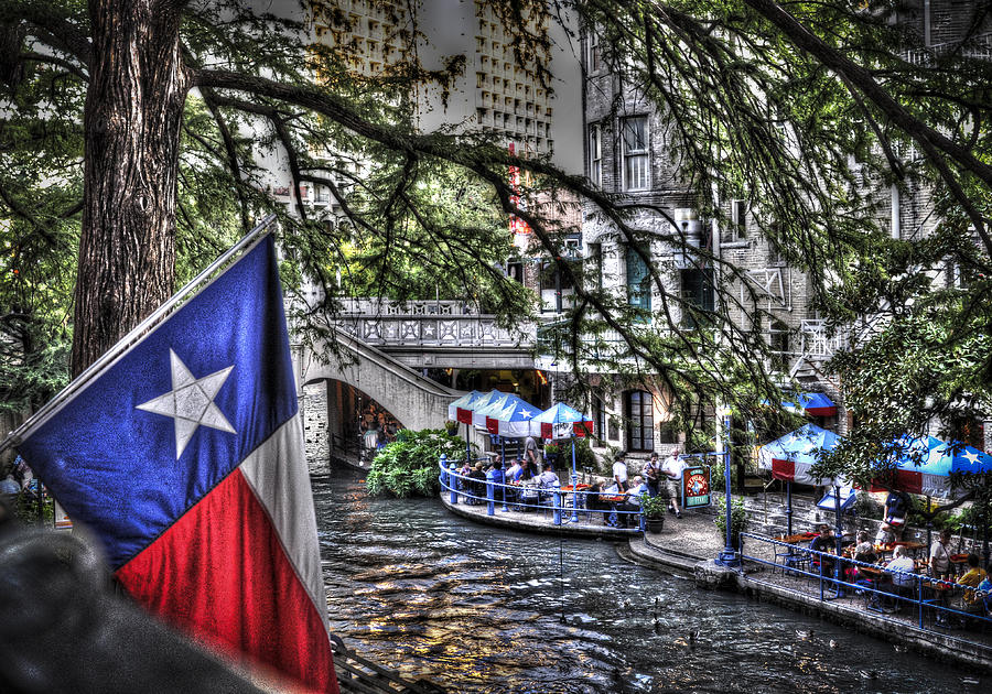 San Antonio Flag Photograph by Deborah Klubertanz