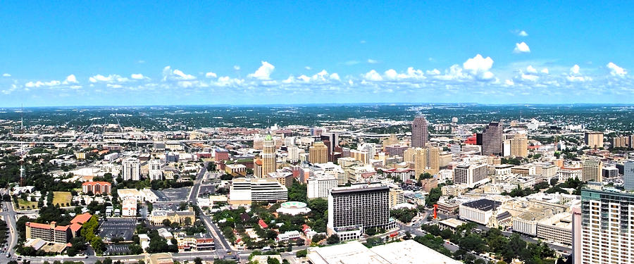 San Antonio From the Tower I Photograph by C H Apperson