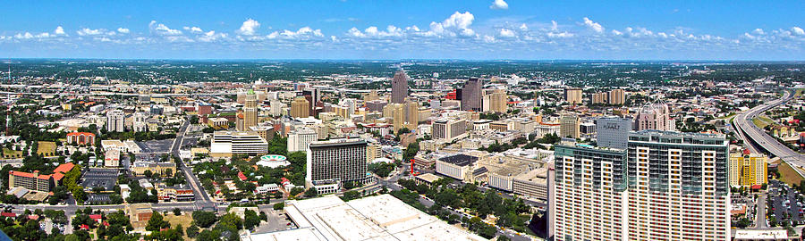 San Antonio Photograph - San Antonio From the Tower III by C H Apperson