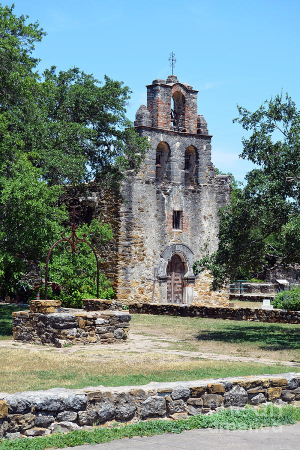 San Antonio Missions National Historical Park Mission Espada Chapel and Well Photograph by Shawn OBrien