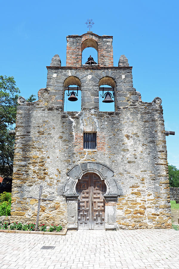 San Antonio Missions National Historical Park Mission Espada Facade Exterior Photograph by Shawn OBrien