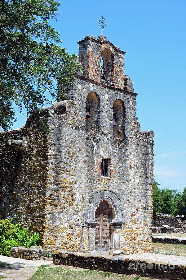San Antonio Missions National Historical Park Mission Espada Left Exterior Photograph by Shawn OBrien