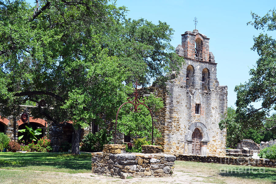 San Antonio Missions National Historical Park Mission Espada Well and Chapel Photograph by Shawn OBrien