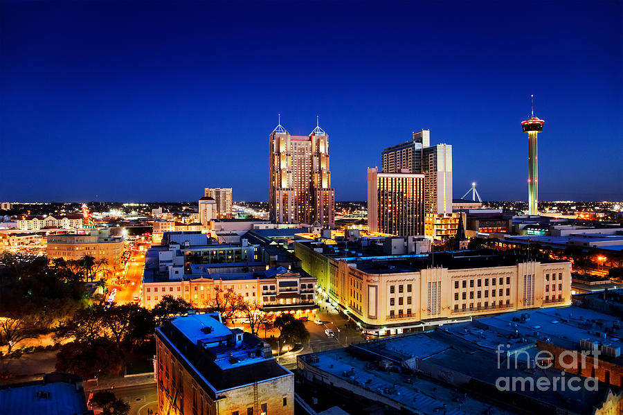 San Antonio skyline Photograph by Jo Ann Snover