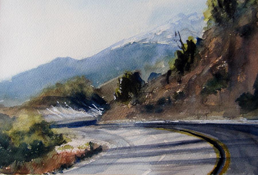 San Bernadino Pass Painting by Sandra Strohschein