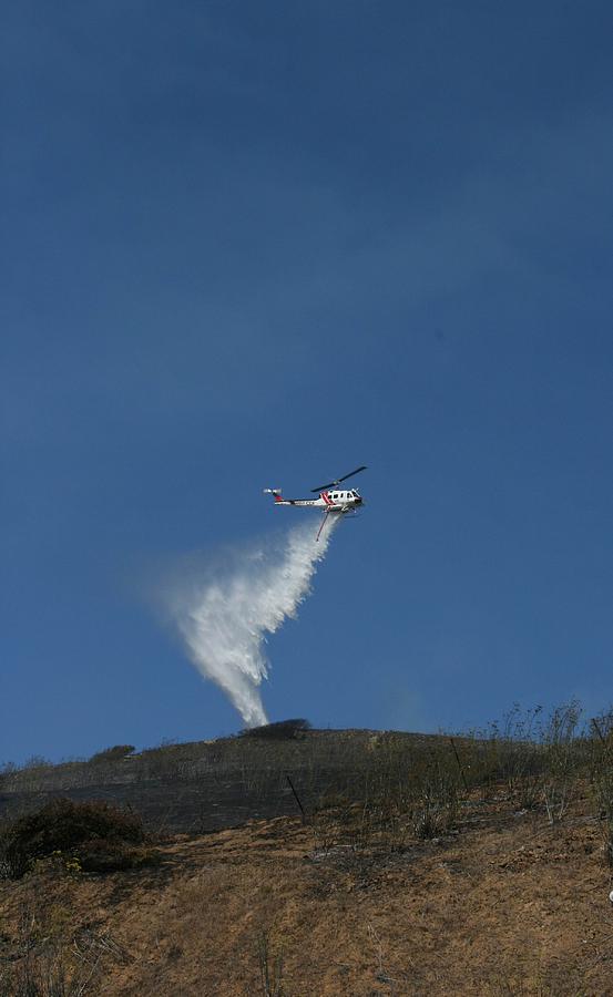 San Bruno Mountain fire Photograph by Cynthia Marcopulos