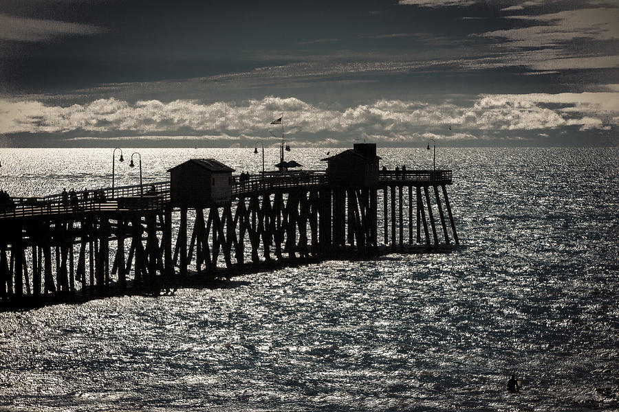 San Clemente Pier Photograph by Dave Hall