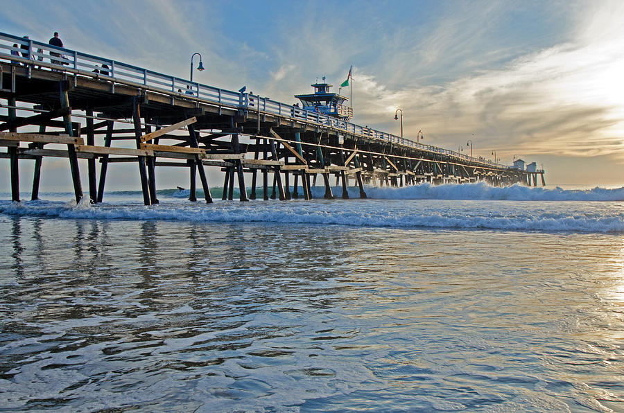 San Clemente Pier Photograph by Jean Booth