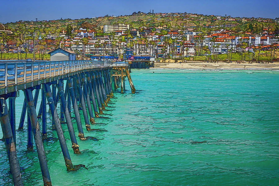 Summer Photograph - San Clemente Pier by Joan Carroll