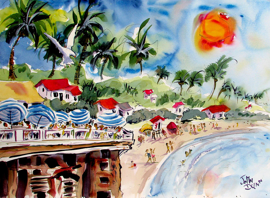San Clemente Pier View Painting by John Dunn
