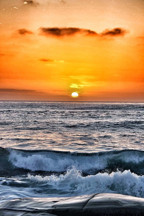 San Diego Photograph - San Diego Beach Sunset by Garrett Drew