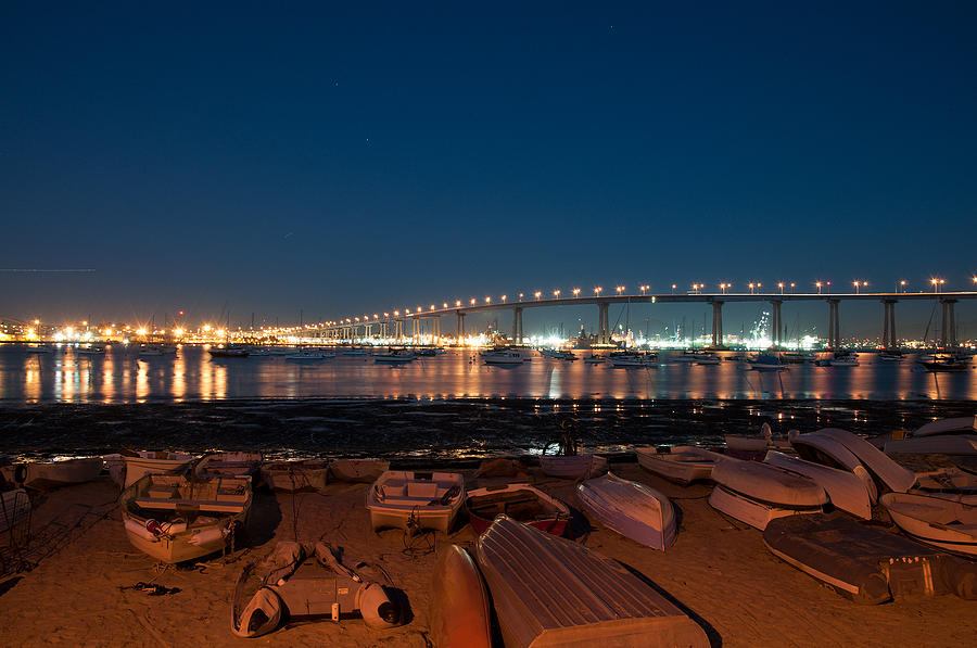 San Diego Photograph - San Diego Bridge  by Gandz Photography