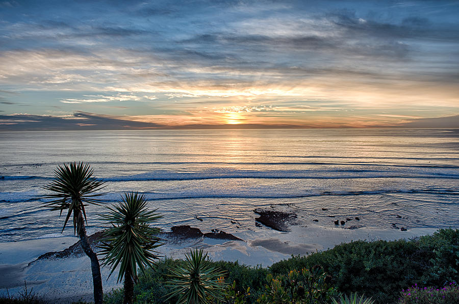 San Diego Christmas Eve Sunset 2014 - San Diego - California Photograph by Bruce Friedman