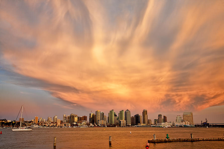 San Diego Cloud Burst Photograph by Peter Tellone