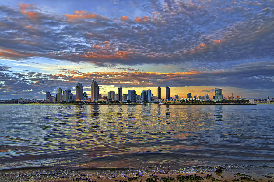 San Diego Colorful Clouds Photograph by Mark Whitt