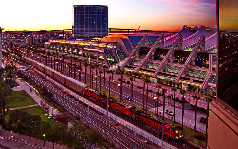San Diego Convention Center Sunset Photograph By Russ Harris 