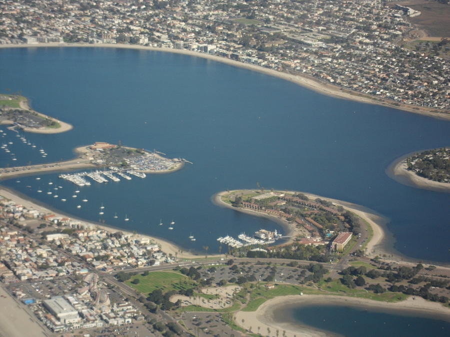 San Diego from Above Photograph by Val Oconnor