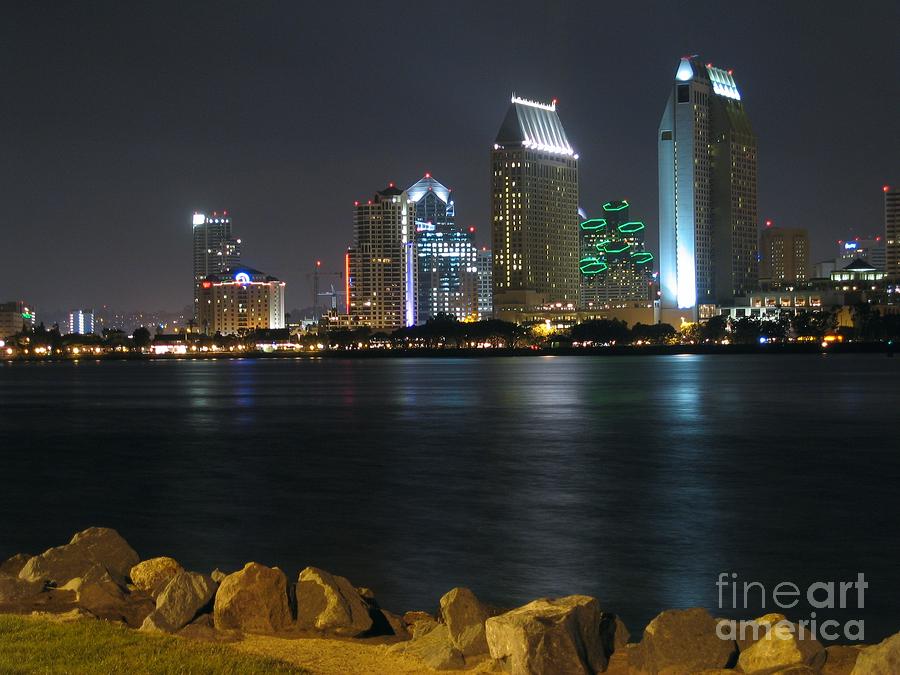 San Diego from Coronado Photograph by James B Toy