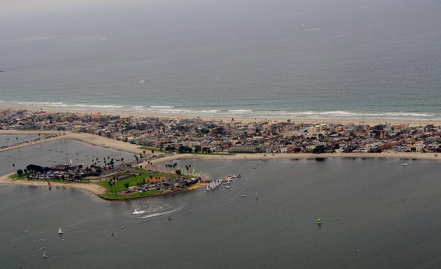 San Diego Mission Bay 3 Aerial Photograph by Phyllis Spoor