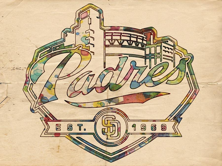 San Diego Padres Memorabilia Painting by Florian Rodarte