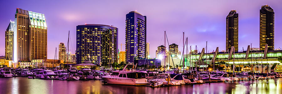 San Diego Panorama Photography Photograph by Paul Velgos