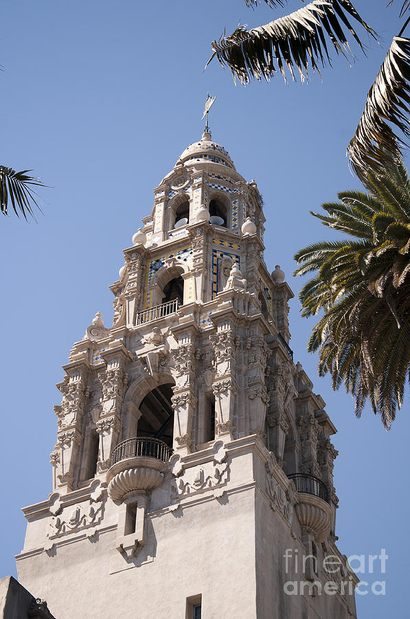 San Diego Spanish Tower Photograph by Brenda Kean