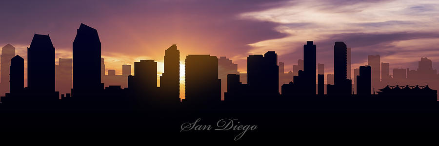 San Diego Photograph - San Diego Sunset by Aged Pixel