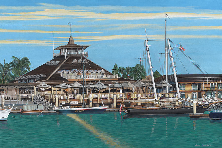 Bixby Creek Bridge Painting - San Diego Yacht Club by Robert Bradshaw