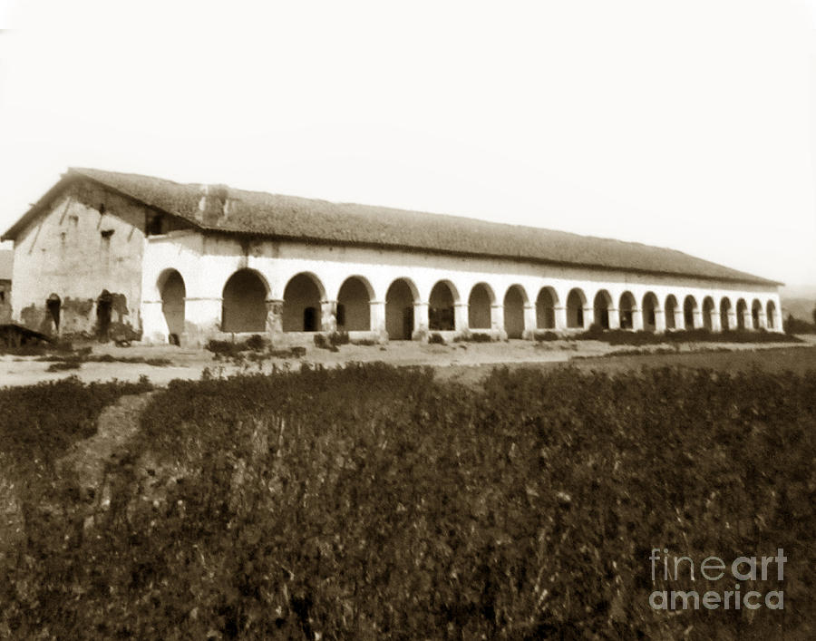 San Fernando Mission Circa 1900 Photograph by Monterey County Historical Society