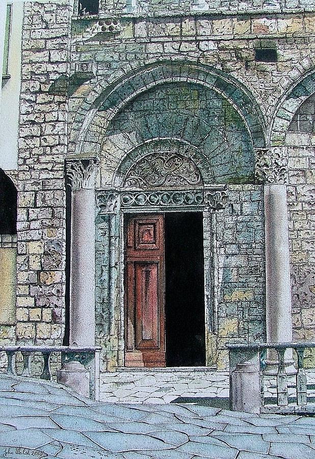 Facade Painting - San Francesco doorway in Italy   by John Walsh